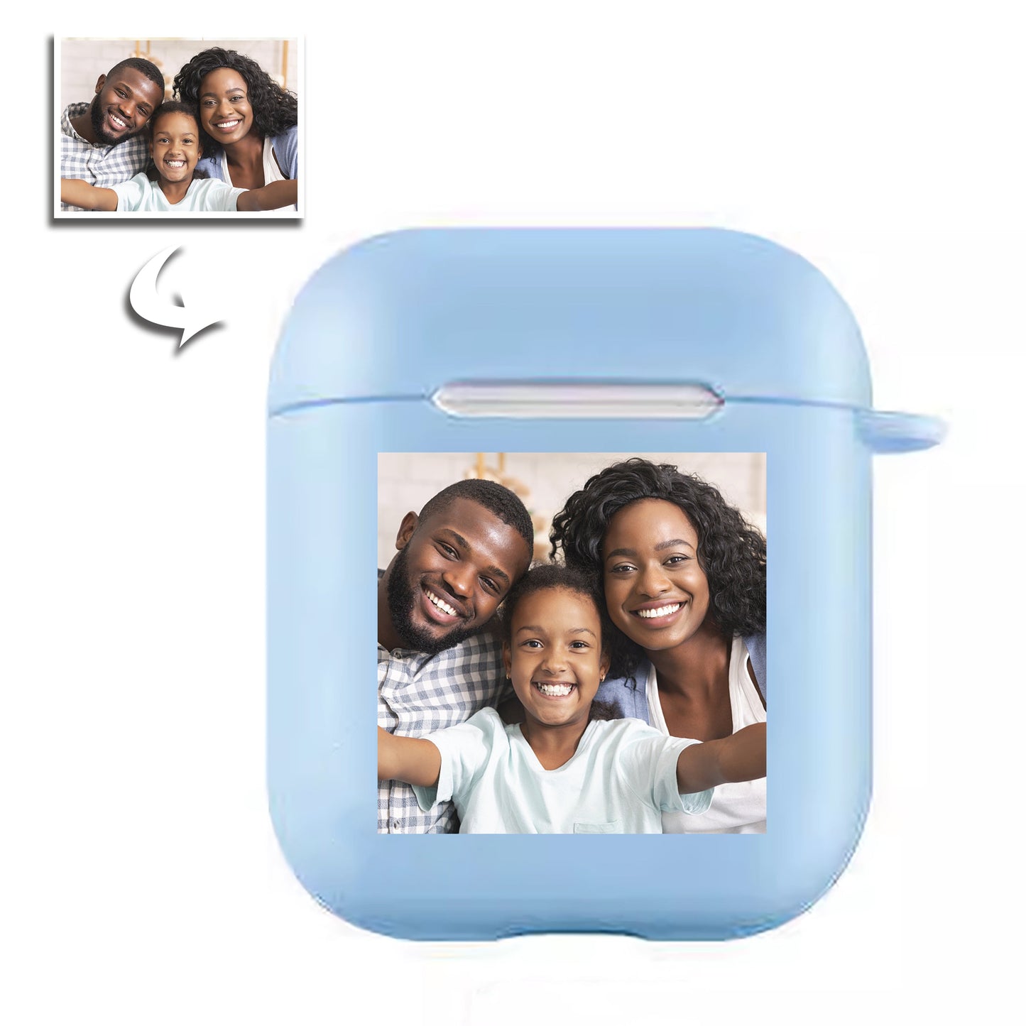 Custom photo printed on AirPods 1/2/3/Pro Case for Apple Headphones