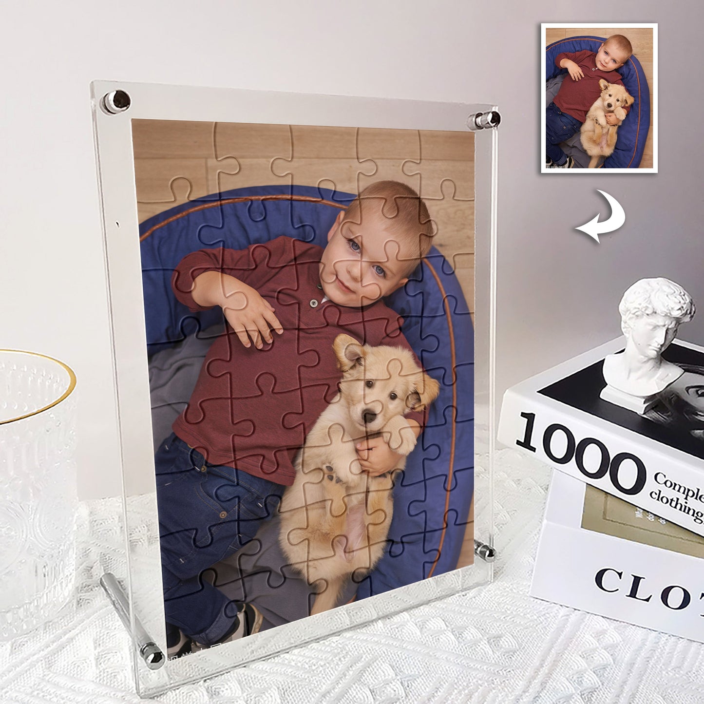 Custom Puzzle Photo Acrylic Jigsaw Best Personalize Gift