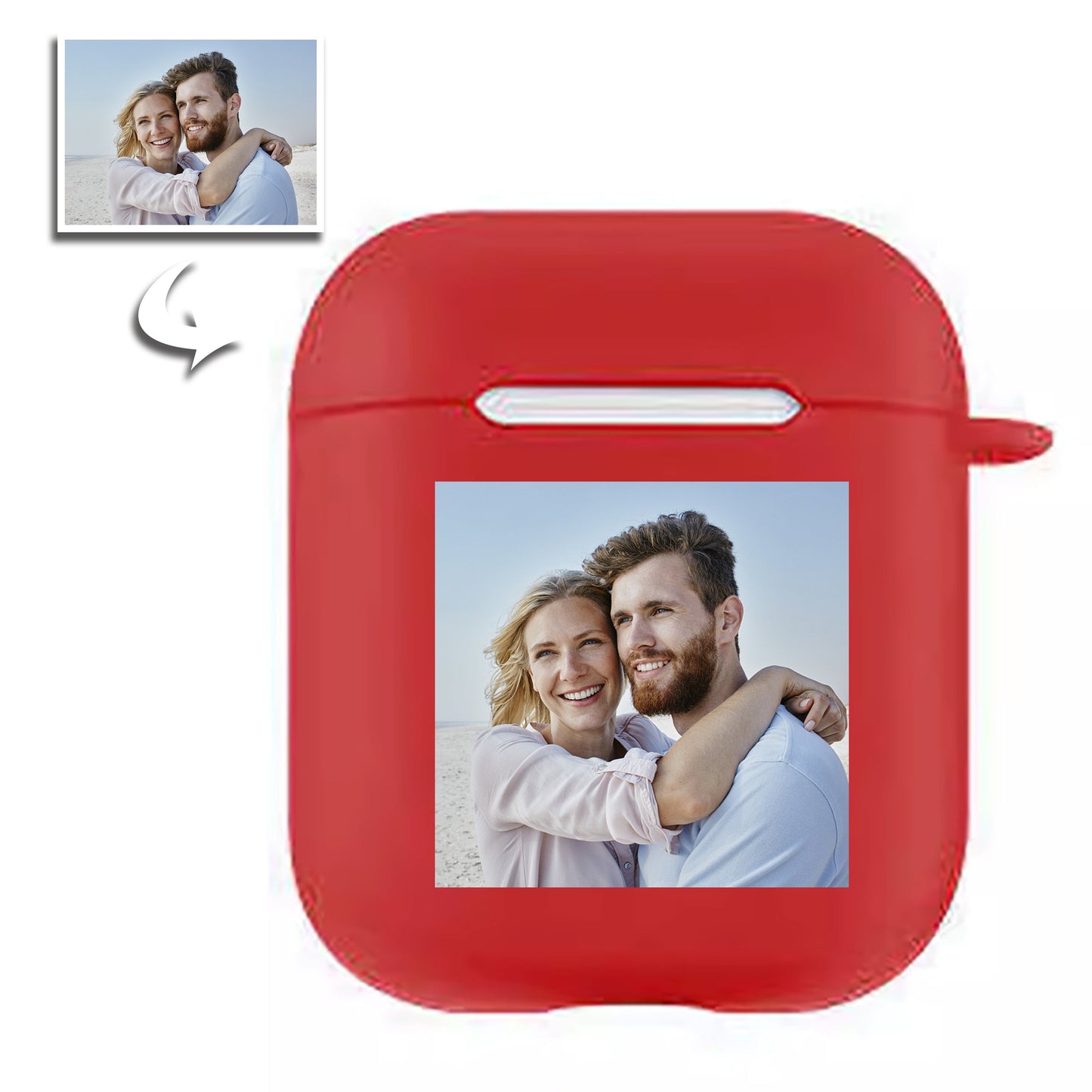 Custom photo printed on AirPods 1/2/3/Pro Case for Apple Headphones