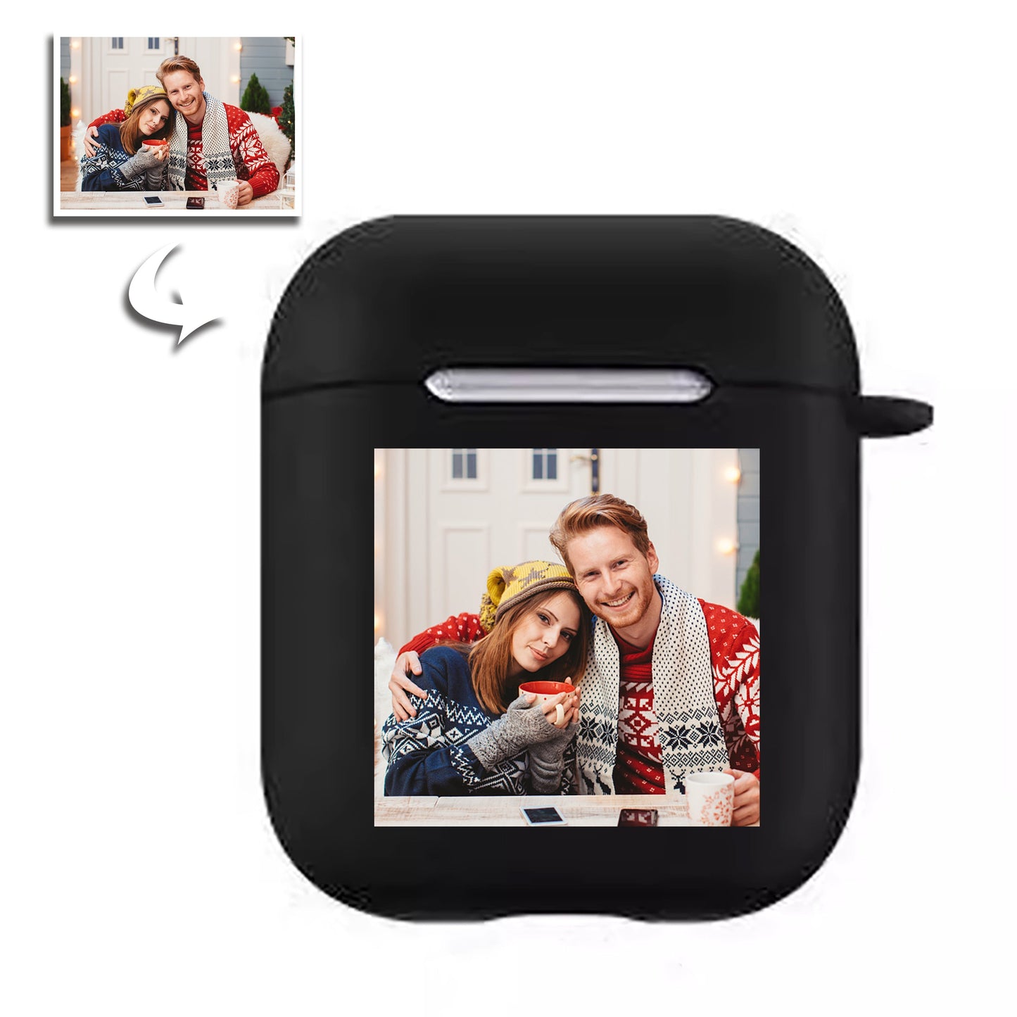 Custom photo printed on AirPods 1/2/3/Pro Case for Apple Headphones