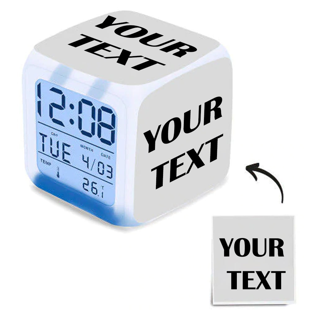 Multiphoto Alarm Clock Home Decoration Colorful Custom Desk Clock