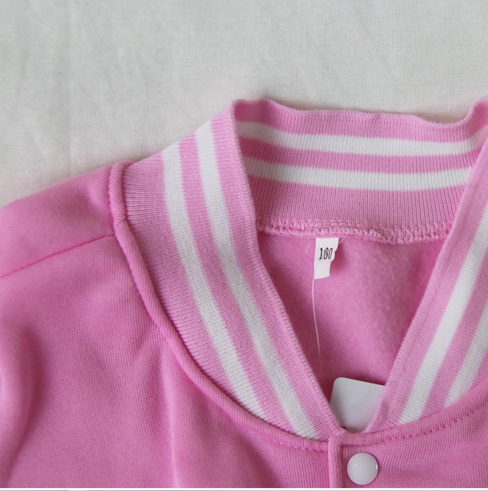 Custom Photo Baseball Jacket Sportswear Pink most practical Gifts