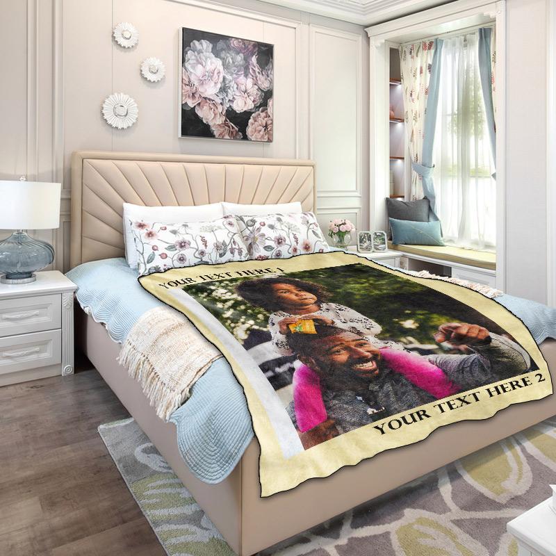 Custom Family Photo Blanket with Your Photo