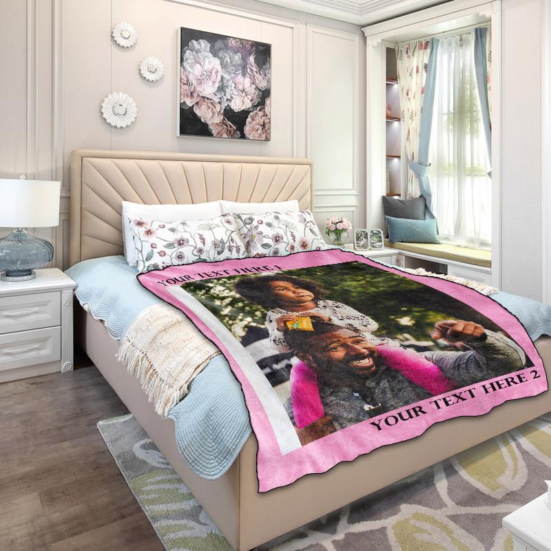 Custom Family Photo Blanket with Your Photo