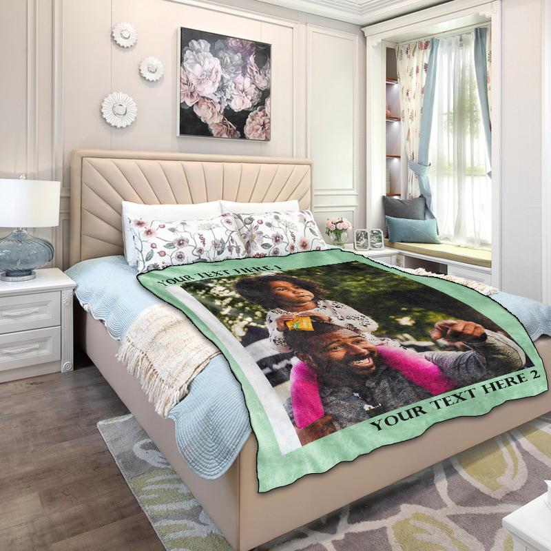 Custom Family Photo Blanket with Your Photo