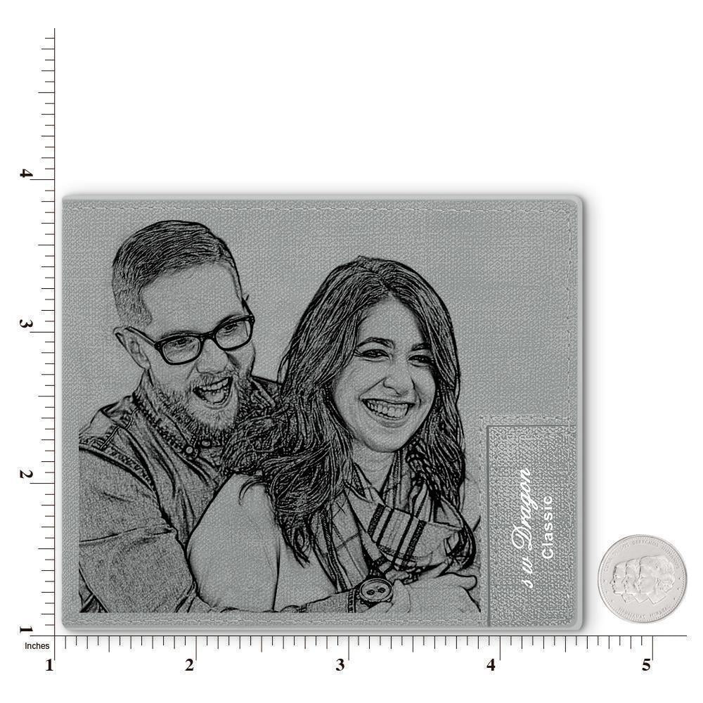 Personalized Gifts Men's Custom Photo Wallet - My Love - faceonboxer