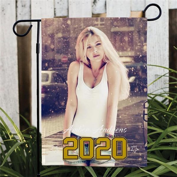 Custom Photo Personalized Outdoor Garden Flag Double Sided Printing Annual Memorial
