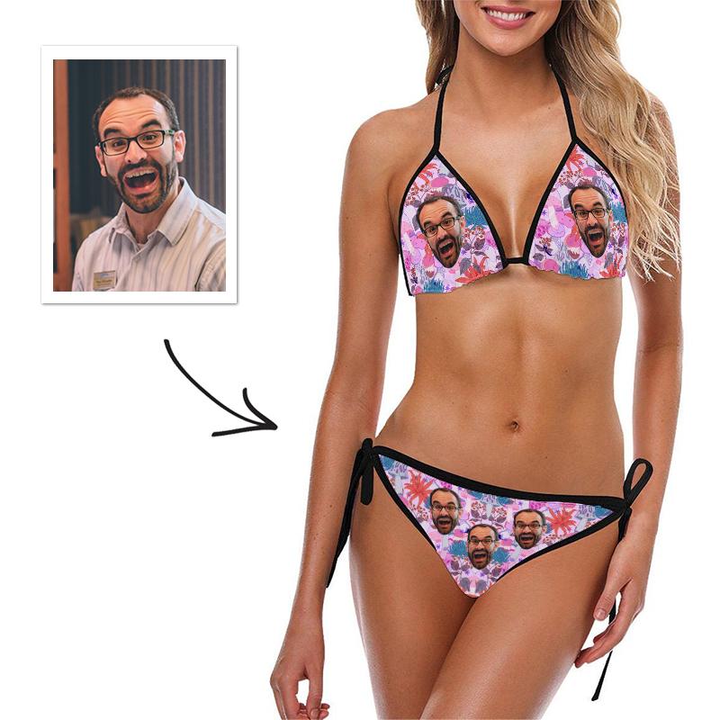 Custom Face Swimsuit Personalized Bikini