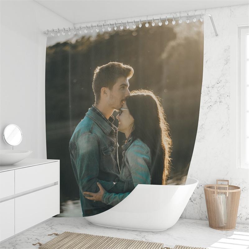Copy of Copy of Custom Shower Curtain Unique Gift For Lover - faceonboxer
