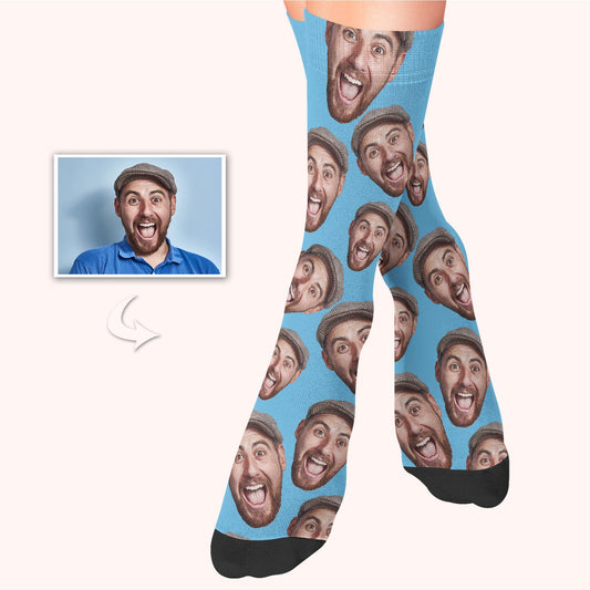 Custom Photo Face Socks With Multiple Colors