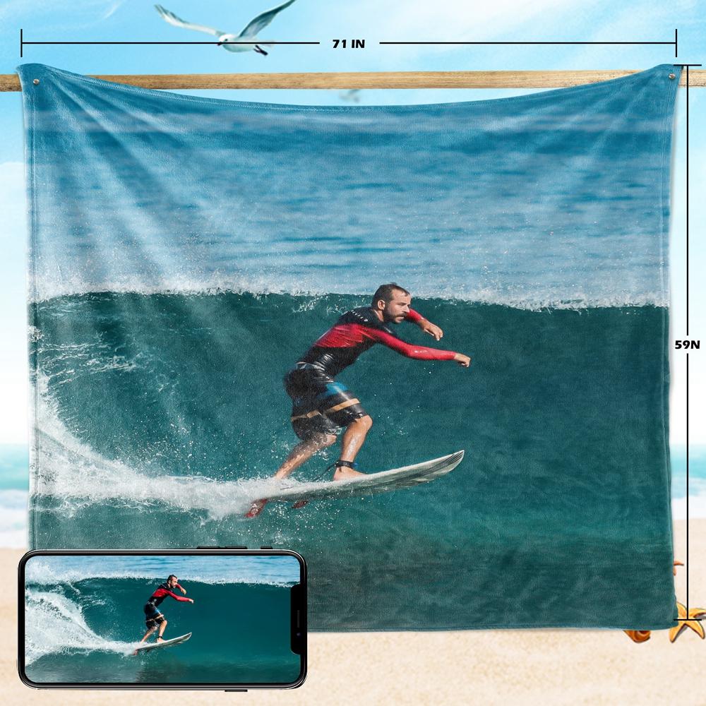 Custom Beach Towel Bathroom Quick Dry Bath Towel For Mat Towel Washcloth Swimming Towelling Bathrobe - faceonboxer