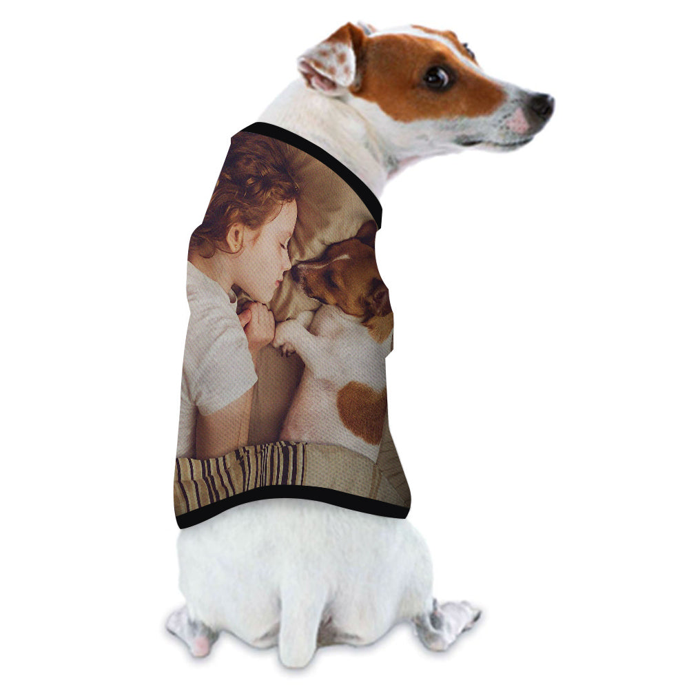 Custom Photo Pet Clothes Tank Shirts Vest For Pet