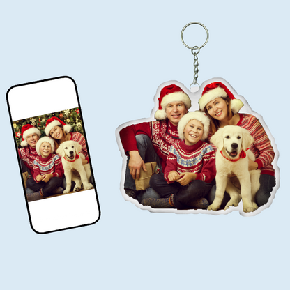 Personalized Mini Pillow Keychain - Custom Photo Stuffed Pendant