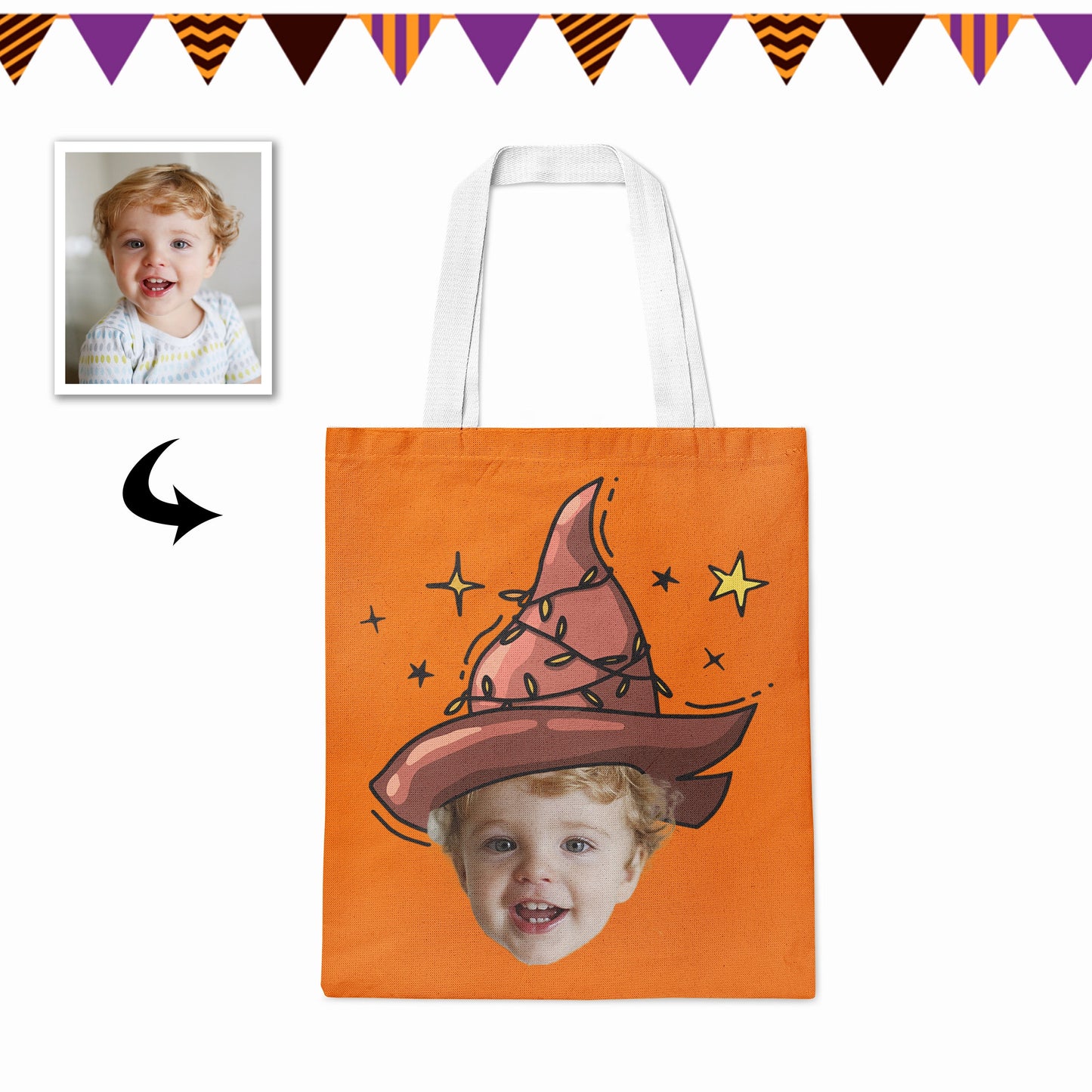 Custom Tote Bags With Photo Printing For Halloween