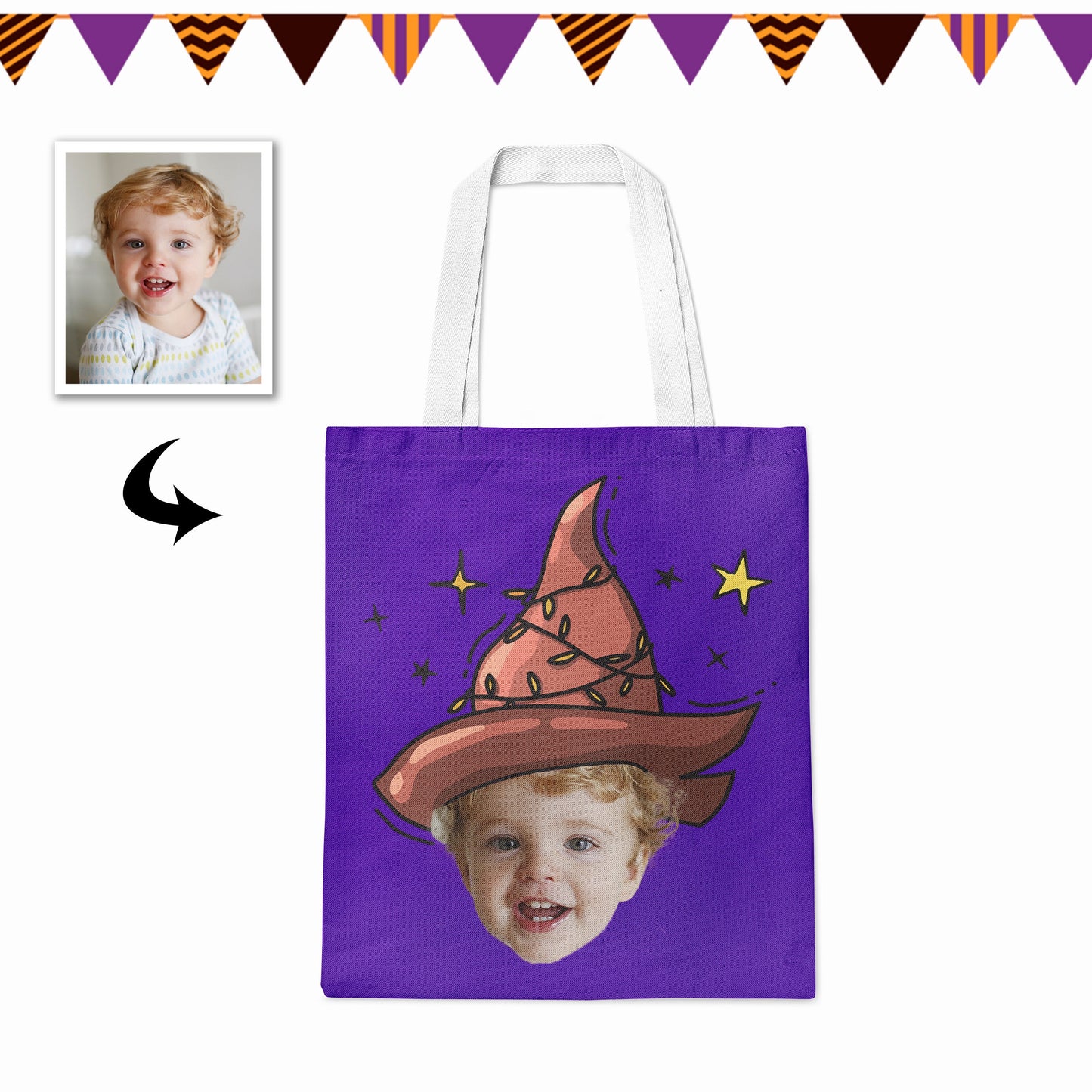 Custom Tote Bags With Photo Printing For Halloween