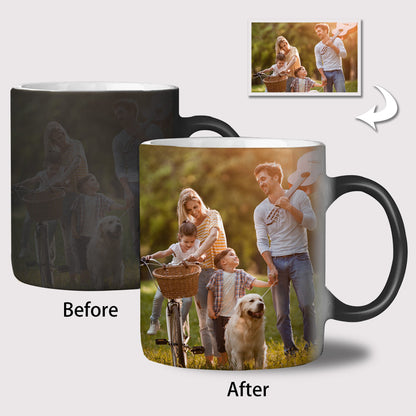 Personalized Custom Photo Mugs - Magic Heat Color Changing Coffee Cups