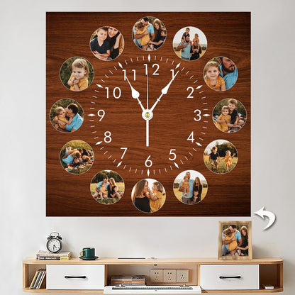 12pcs Photo Wall Clock Personalized Clock