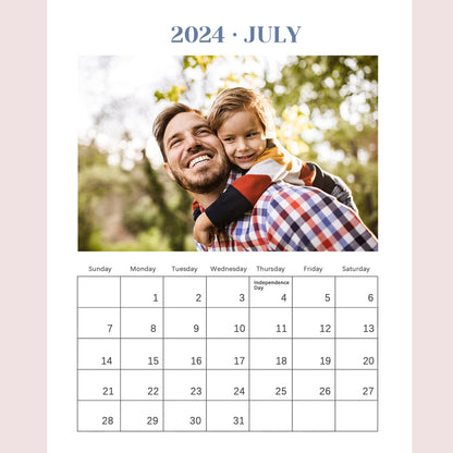 Personalized Custom Photo Desk Calendar - Capture Precious Moments in Style