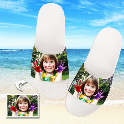 Custom Photo Slippers Personalized Sliders Sandals For Baby & Kids