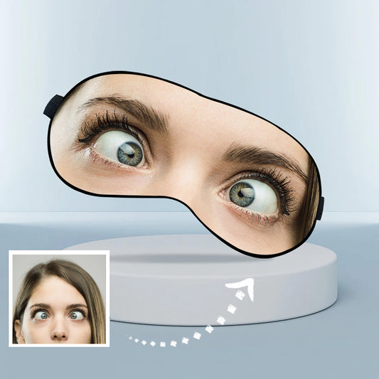 Custom Printed Sublimated Eye Mask for Fun with the Image of Eyes