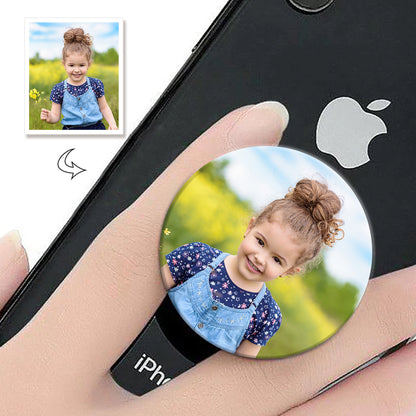 Customized Photo Phone Grip, Personalized Holder, Unique Gift, Keepsake Item