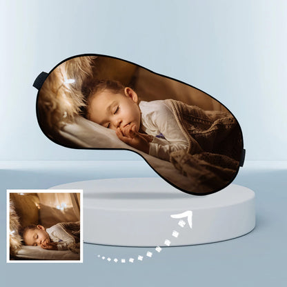 Custom Printed Sublimated Eye Mask Personalized Photo Cotton Sleep Mask