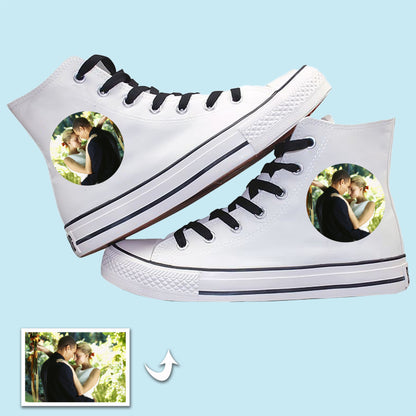 Unisex High Top Canvas Shoes: Custom Photo Essentials for All