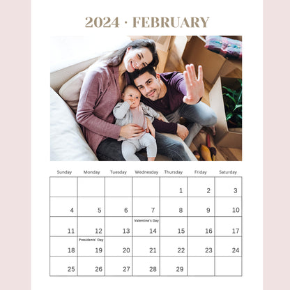 Personalized Custom Photo Desk Calendar - Capture Precious Moments in Style