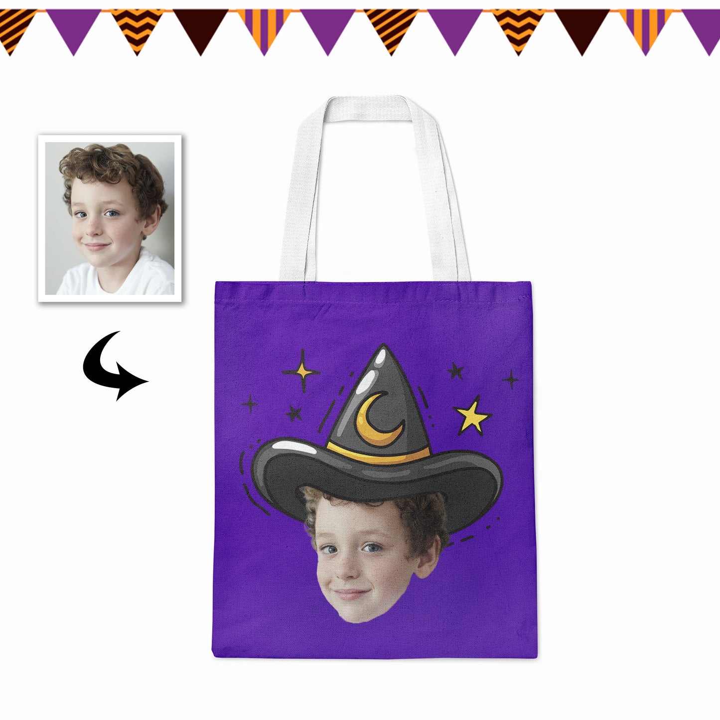 Custom Tote Bags With Photo Printing For Halloween