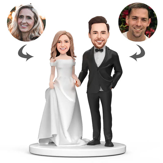 Personalized Wedding Bobblehead - Customized Playful Souvenir