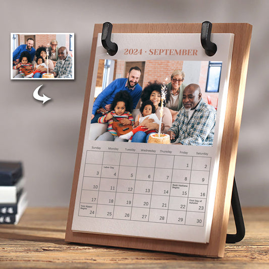 Personalized Custom Photo Desk Calendar - Capture Precious Moments in Style