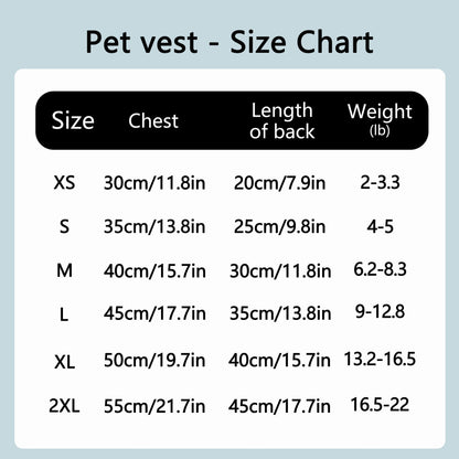 Custom Pet Clothes Tank Shirt Vest with Text Logo Picture and Number