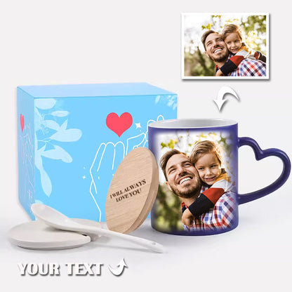 Custom Photo Magic Mug - Personalized Heat-Sensitive Color Changing Cup