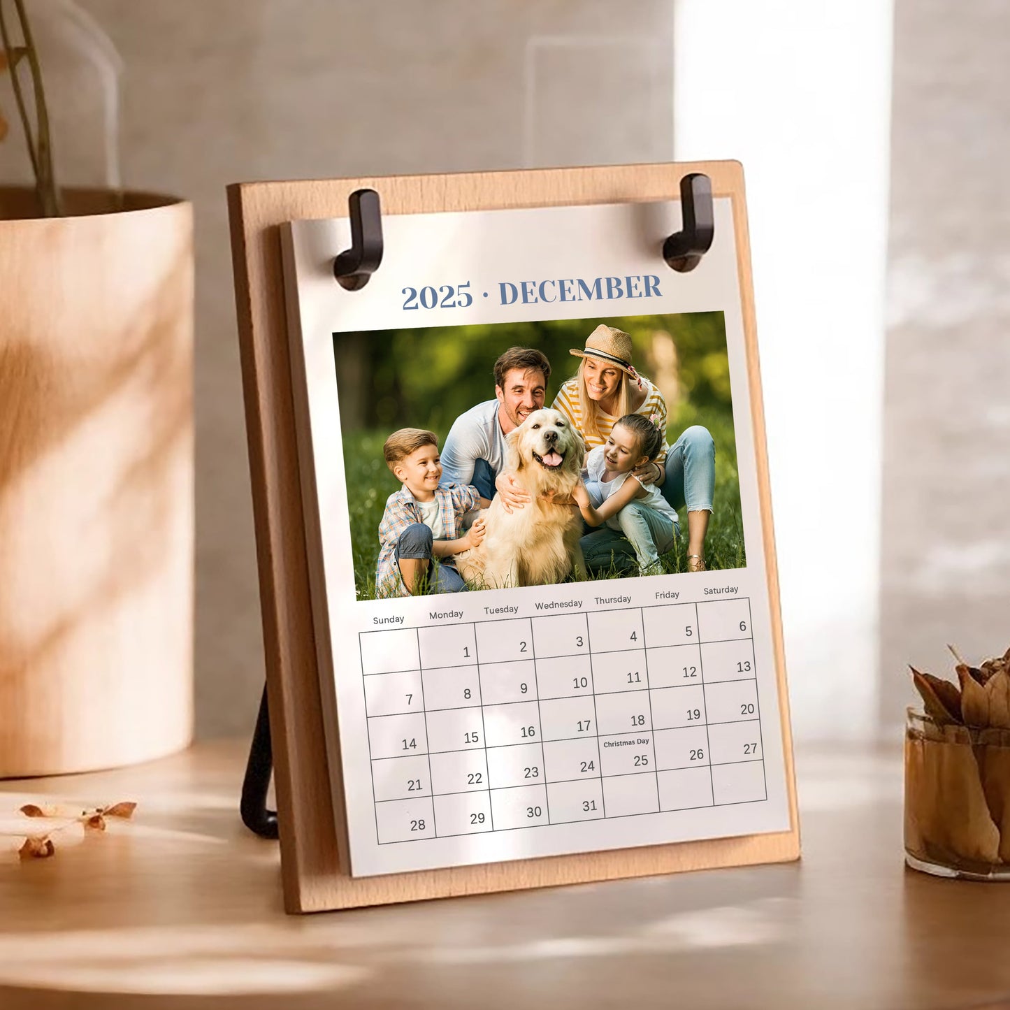 Personalized Custom Photo Desk Calendar - Capture Precious Moments in Style