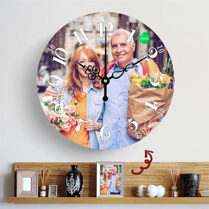 Best Wall Clock With Custom Photo Modern Wall Clock For Living Room