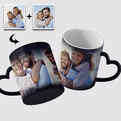 Custom Photo Magic Mug - Personalized Heat-Sensitive Color Changing Cup