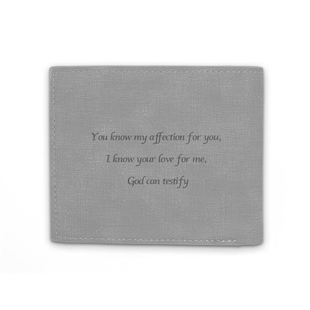 Anniversaries Gifts Men's Custom Photo Wallet - My Love - faceonboxer