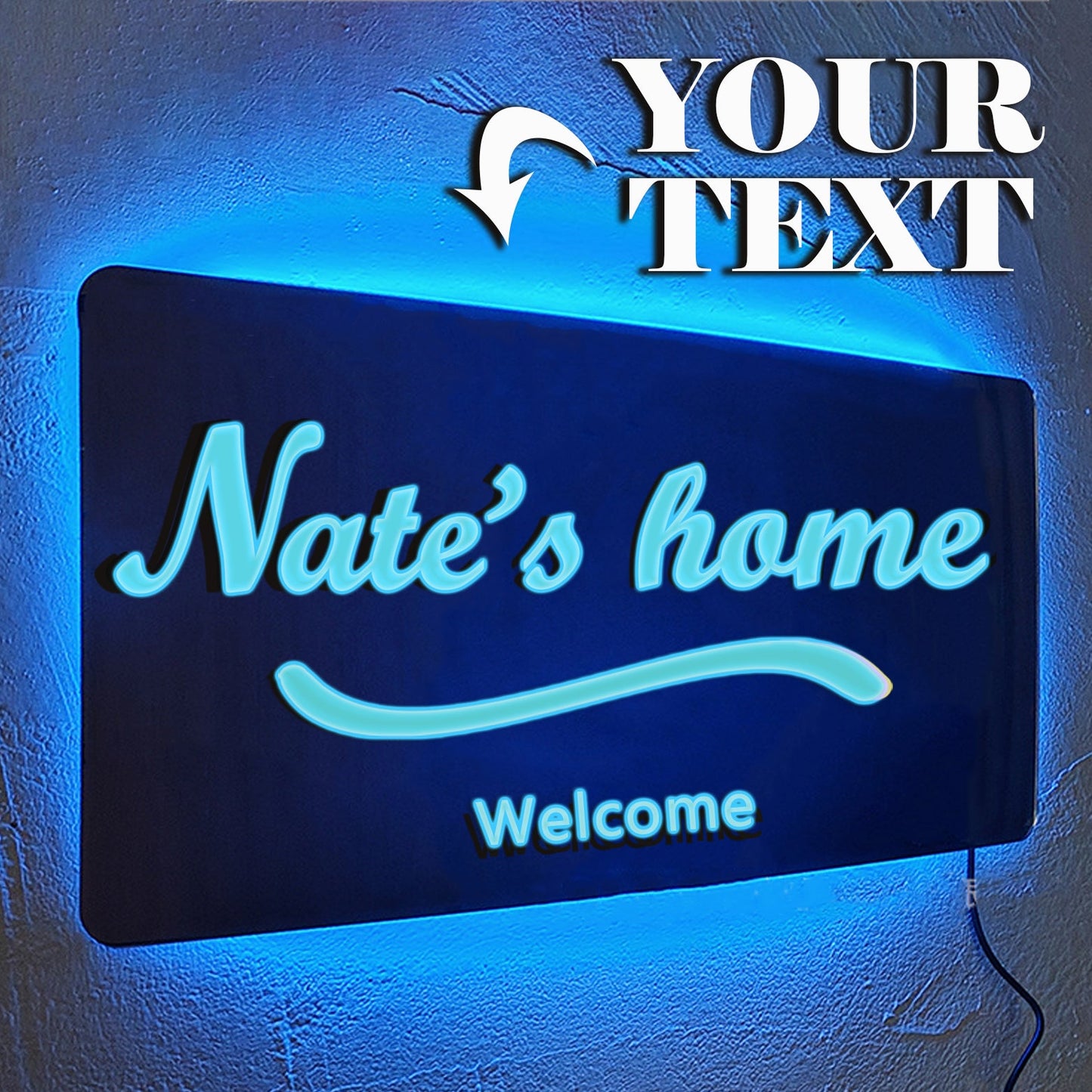 Personalized Name Mirror with LED Lights: Illuminate Your Space with Elegance