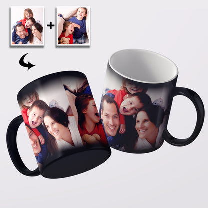 Personalized Custom Photo Mugs - Magic Heat Color Changing Coffee Cups