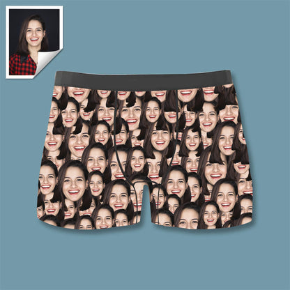 Custom Boxer with Photo Mens Underwear with Face