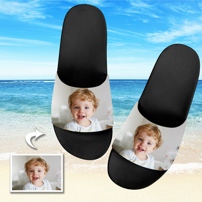 Custom Photo Slippers Personalized Sliders Sandals For Baby & Kids