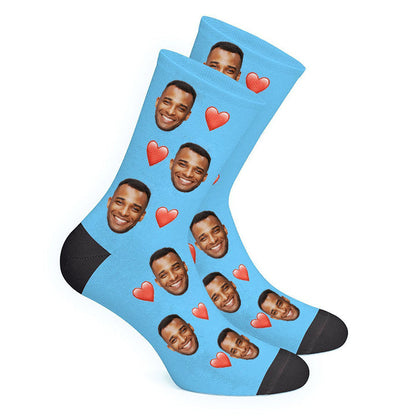 Photo Custom Heart Socks