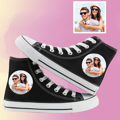 Unisex High Top Canvas Shoes: Custom Photo Essentials for All