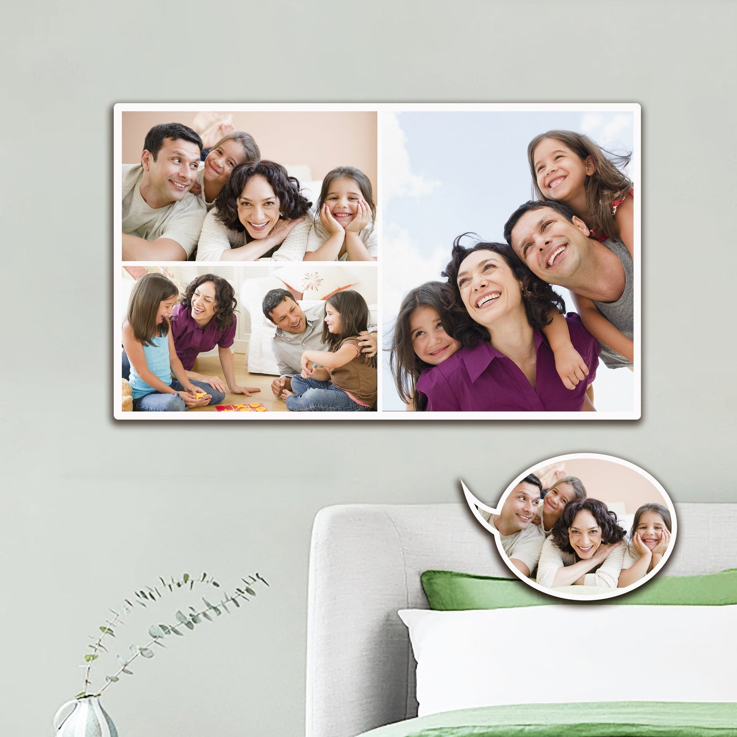 Custom 3pcs Photo Canvas: Personalized Wall Art with Your Memories