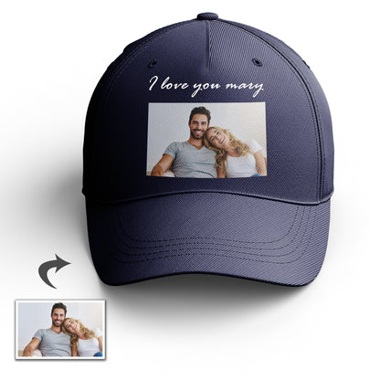 Custom Photo and Text Baseball Cap: Personalized Unisex Gift