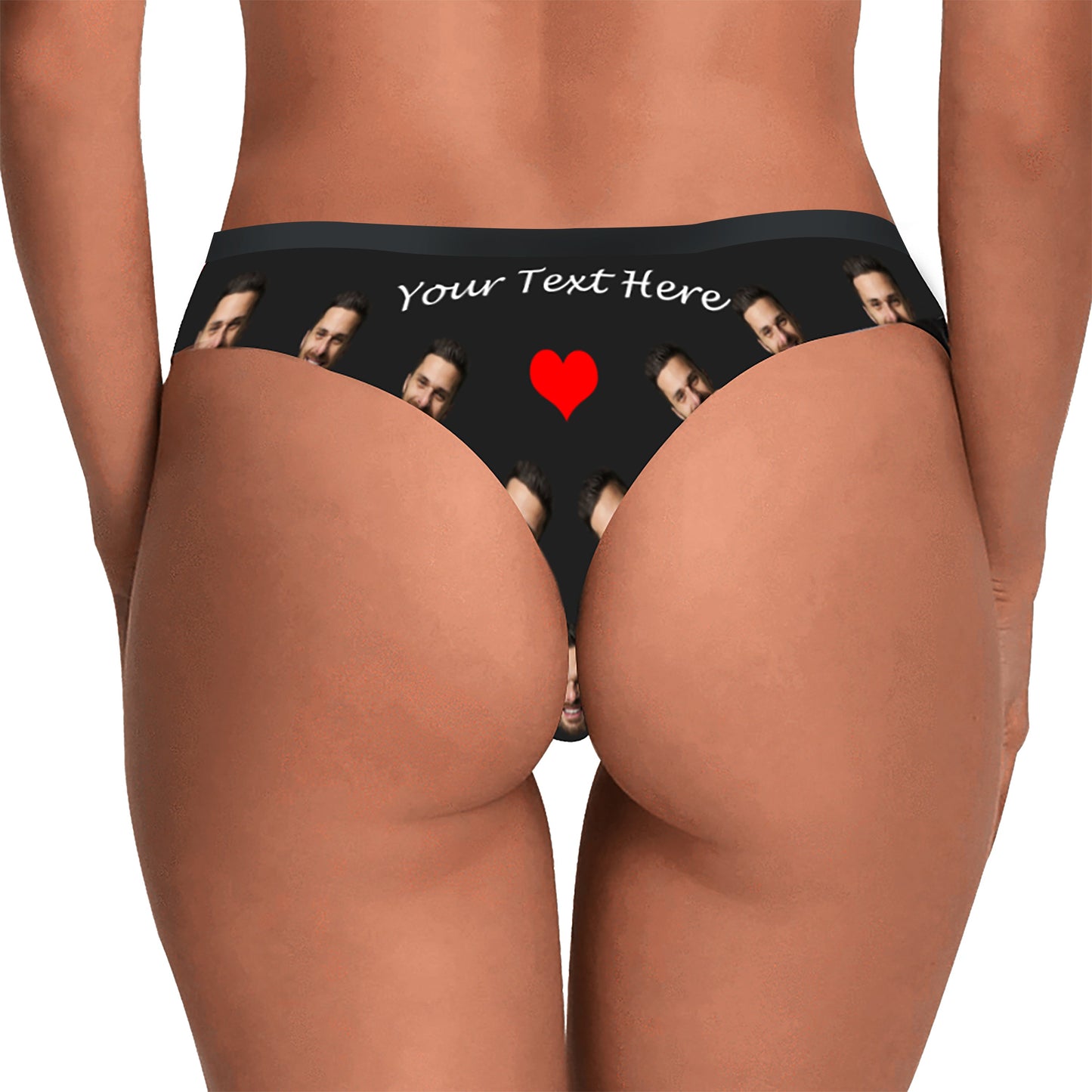 Custom Womens Thong with Boyfriend’s Photo Sexy Underwear Women Boxers