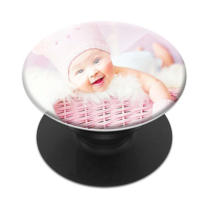 Personalized Baby Photo Phone Grip, Custom Mobile Holder with Your Image