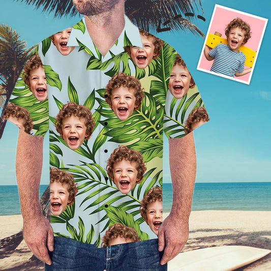 Custom Face Shirt Men's Hawaiian Shirt