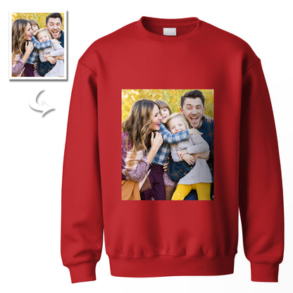 Double Side Print Sweatshirts: Unisex Hoodless Long Sleeve Custom Photo Essentials