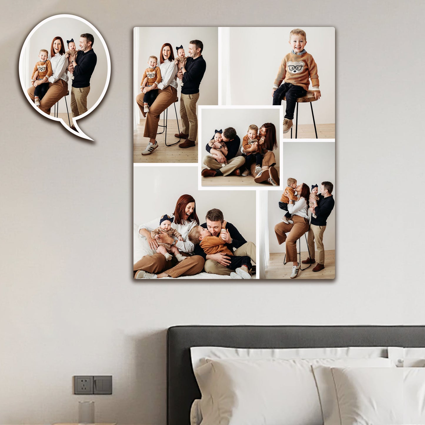 Personalized Photo Collage Canvas Prints – Custom Multi-Image Wall Art